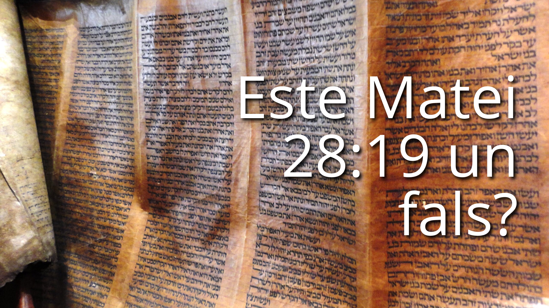 Matei 28:19